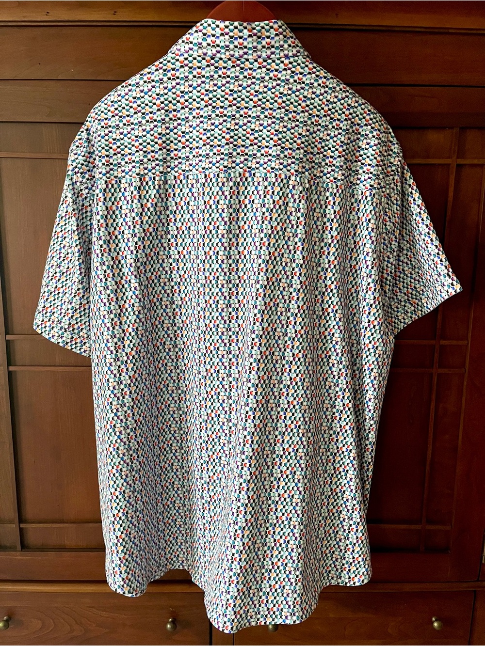 Robert Graham Multi-Color Knit Short Sleeve Shirt 4XL - Picture 3 of 10